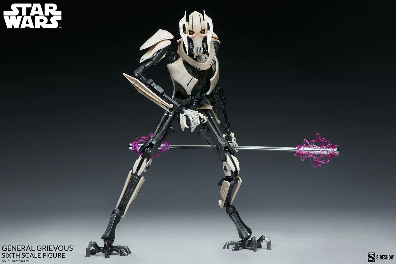 Sideshow Star Wars Action Figure 1/6 Scale General Grievous 15 Sideshow Star Wars Action Figure 1/6 Scale General Grievous - Image 13