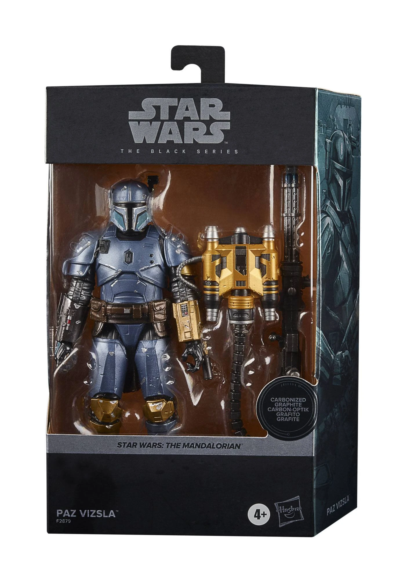 Star Wars The Black Series Carbonized Collection Paz Vizsla 6" Action Figure 3 Star Wars The Black Series Carbonized Collection Paz Vizsla 6" Action Figure