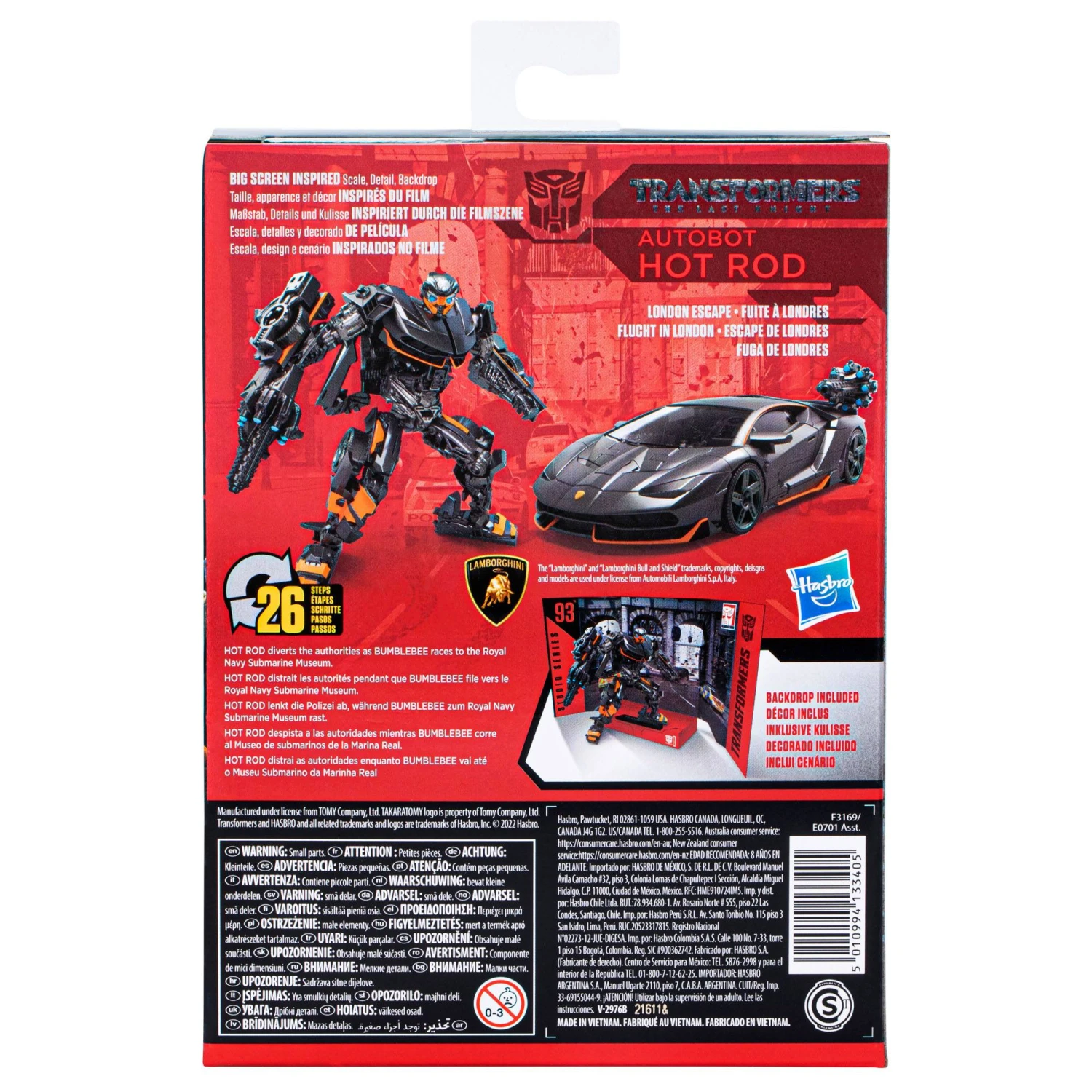 Hasbro Transformers Studio Series 93 Deluxe Class Transformers: The Last Knight Autobot Hot Rod 5 Hasbro Transformers Studio Series 93 Deluxe Class Transformers: The Last Knight Autobot Hot Rod - Image 3