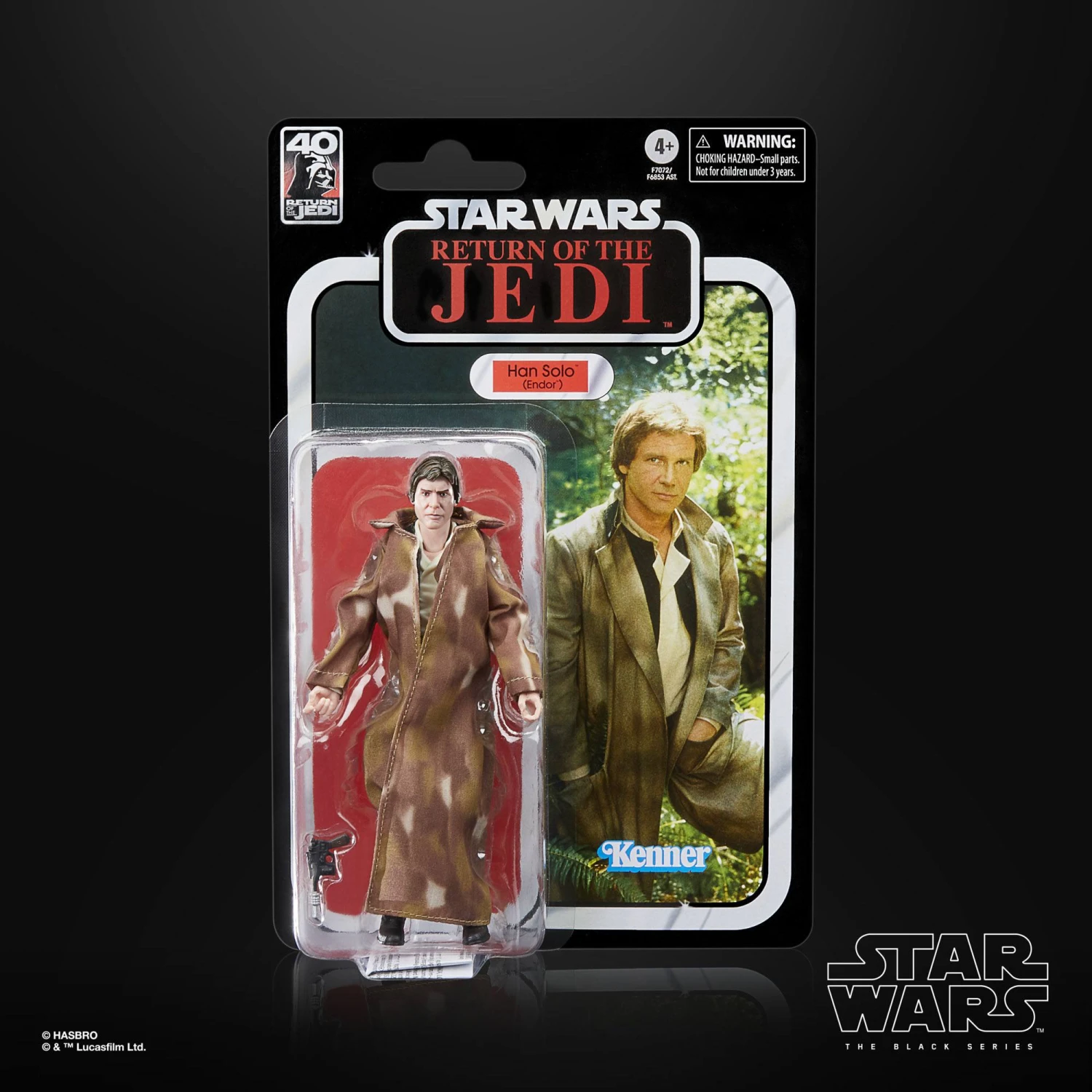 Hasbro Star Wars The Black Series Return Of The Jedi 40th Anniversary Han Solo (Endor) Action Figure 4 Hasbro Star Wars The Black Series Return Of The Jedi 40th Anniversary Han Solo (Endor) Action Figure - Image 2