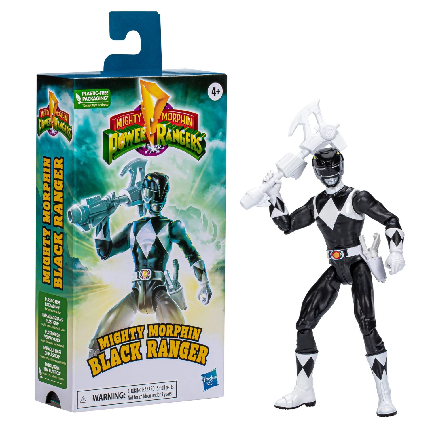 Power Rangers Mighty Morphin Black Ranger Action Figure 3 Power Rangers Mighty Morphin Black Ranger Action Figure