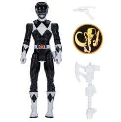 Power Rangers Mighty Morphin Black Ranger Action Figure 9 Power Rangers Mighty Morphin Black Ranger Action Figure -Toy Sale Store hr hasf7422 c