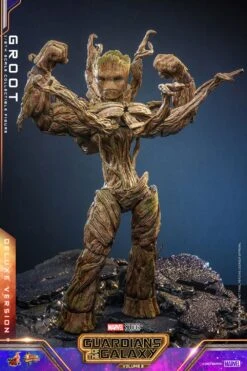 Hot Toys Guardians Of The Galaxy Vol. 3 Groot 1/6th Scale Deluxe Figure -Toy Sale Store hr hot9123092 c