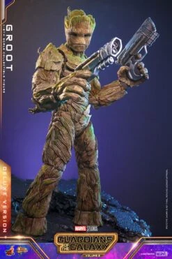 Hot Toys Guardians Of The Galaxy Vol. 3 Groot 1/6th Scale Deluxe Figure -Toy Sale Store hr hot9123092 h