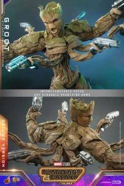 Hot Toys Guardians Of The Galaxy Vol. 3 Groot 1/6th Scale Deluxe Figure -Toy Sale Store hr hot9123092 k
