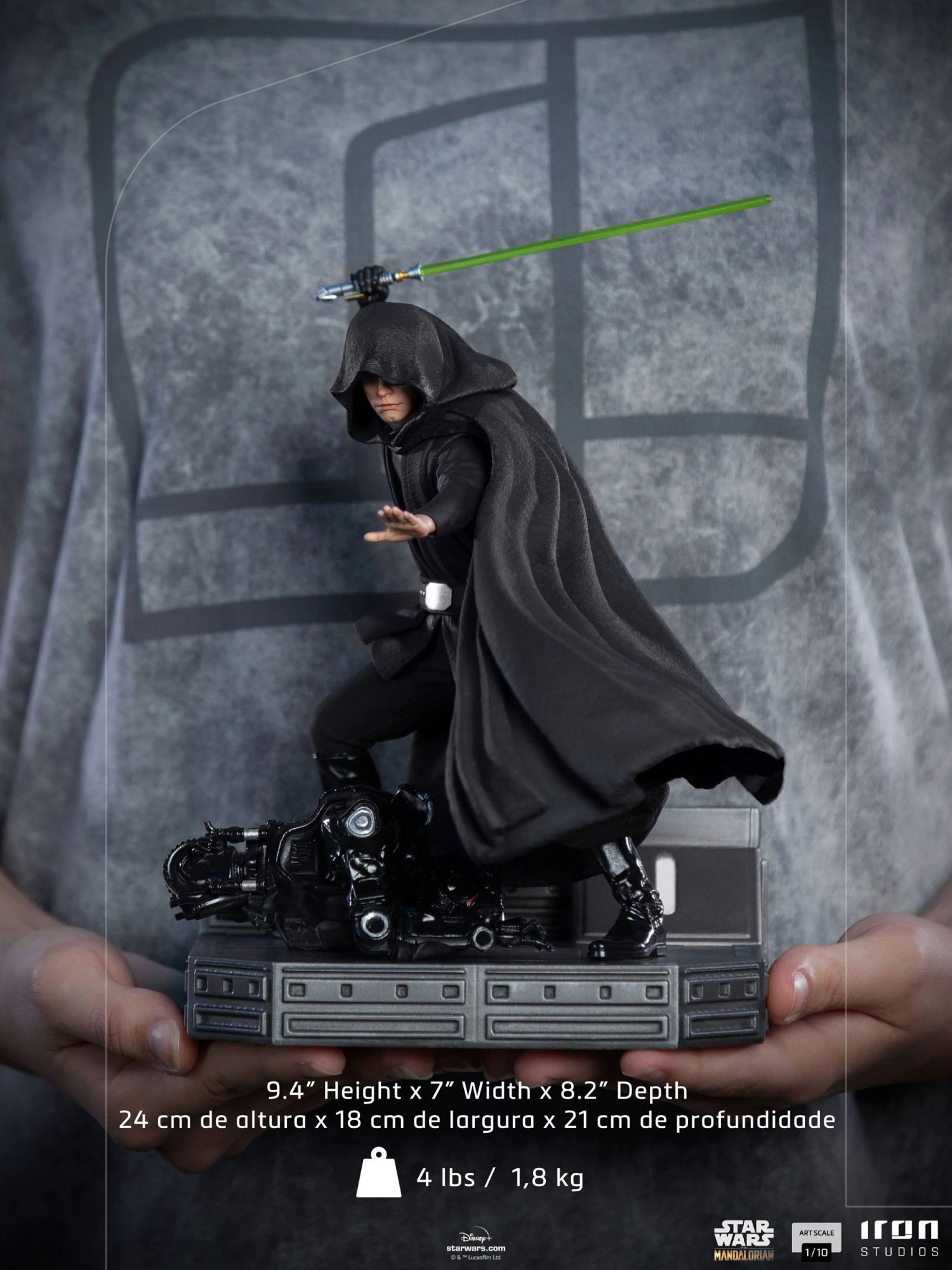 Iron Studios The Mandalorian 1/10 Art Scale Luke Skywalker Combat Version Statue 5 Iron Studios The Mandalorian 1/10 Art Scale Luke Skywalker Combat Version Statue - Image 3