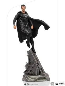 Iron Studios Zack Snyder's Justice League Art Scale Statue 1/10 Superman Black Suit 30 Cm