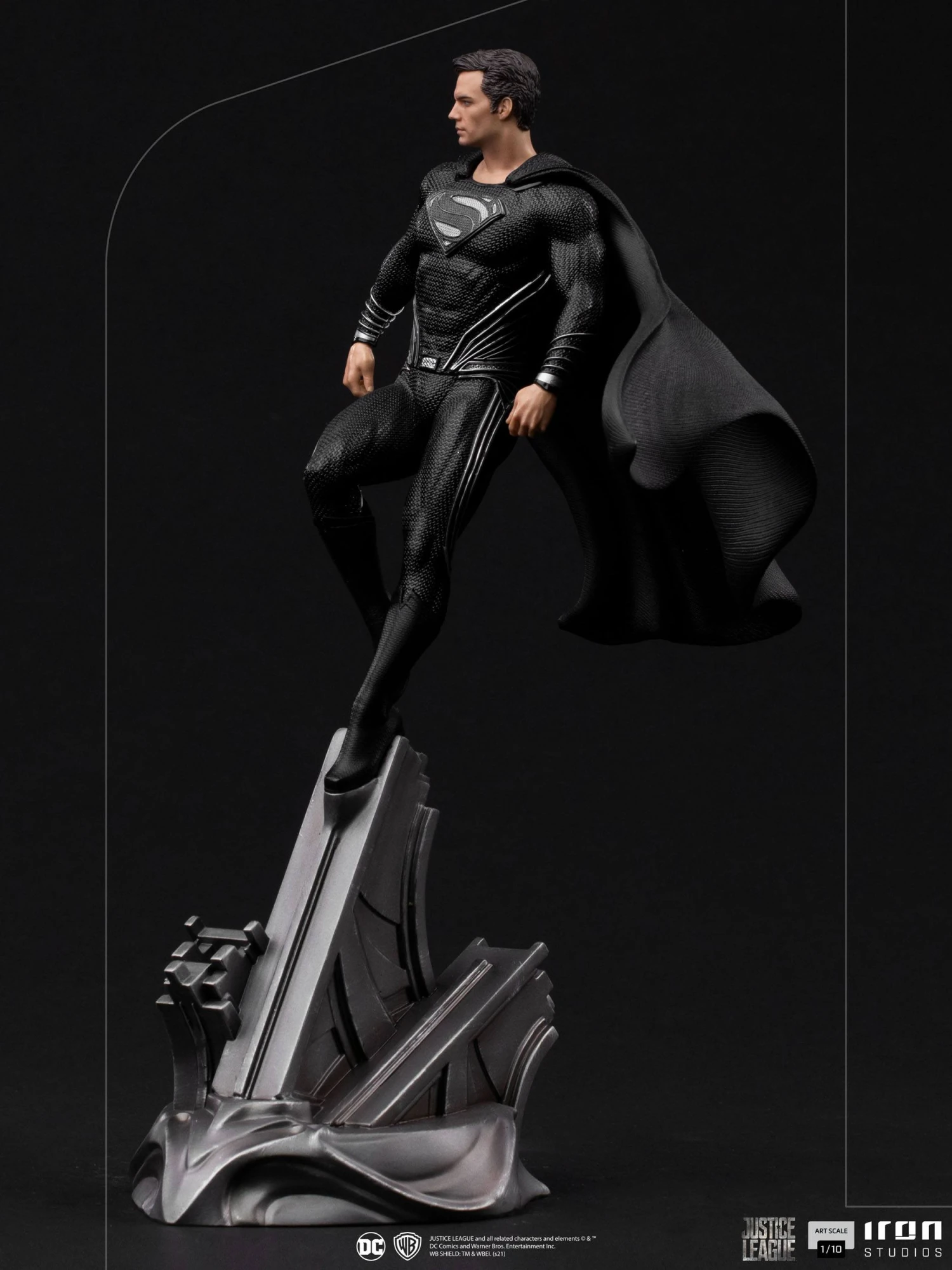 Iron Studios Zack Snyder's Justice League Art Scale Statue 1/10 Superman Black Suit 30 Cm 8 Iron Studios Zack Snyder's Justice League Art Scale Statue 1/10 Superman Black Suit 30 Cm - Image 6