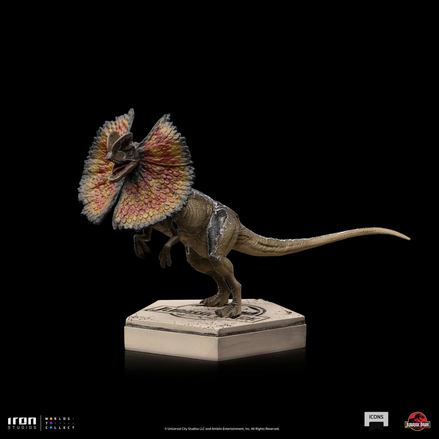 Iron Studios Jurassic World Icons Statue - Dilophosaurus 8 Iron Studios Jurassic World Icons Statue - Dilophosaurus - Image 6