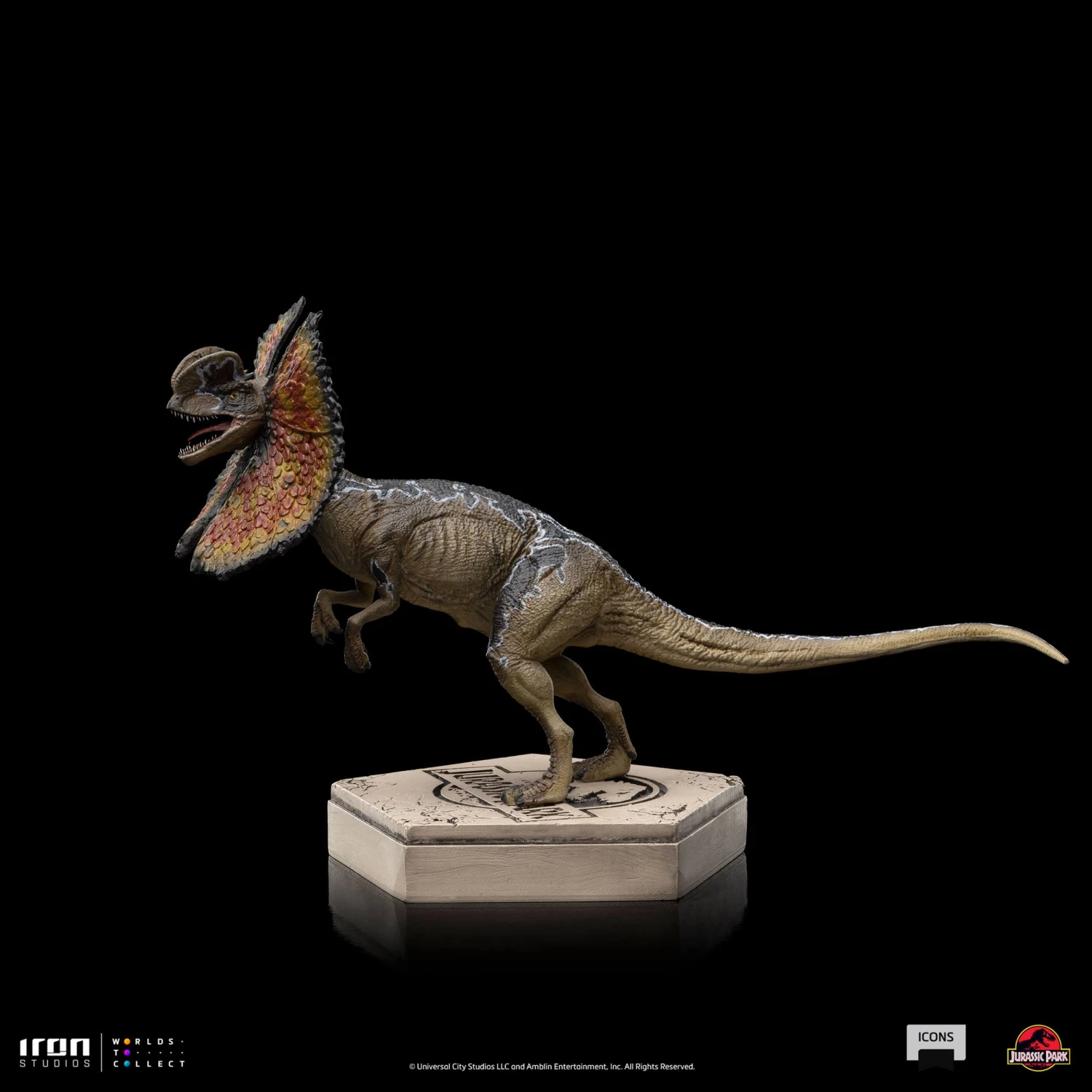 Iron Studios Jurassic World Icons Statue - Dilophosaurus 9 Iron Studios Jurassic World Icons Statue - Dilophosaurus - Image 7
