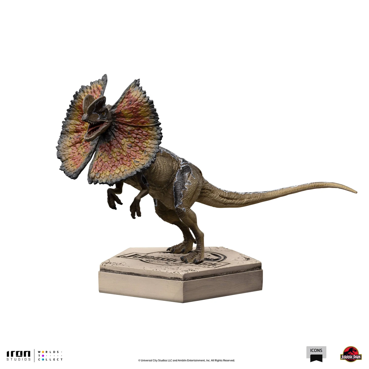 Iron Studios Jurassic World Icons Statue - Dilophosaurus 13 Iron Studios Jurassic World Icons Statue - Dilophosaurus - Image 11