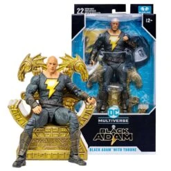 McFarlane DC Black Adam Movie Black Adam With Throne 7" Action Figure