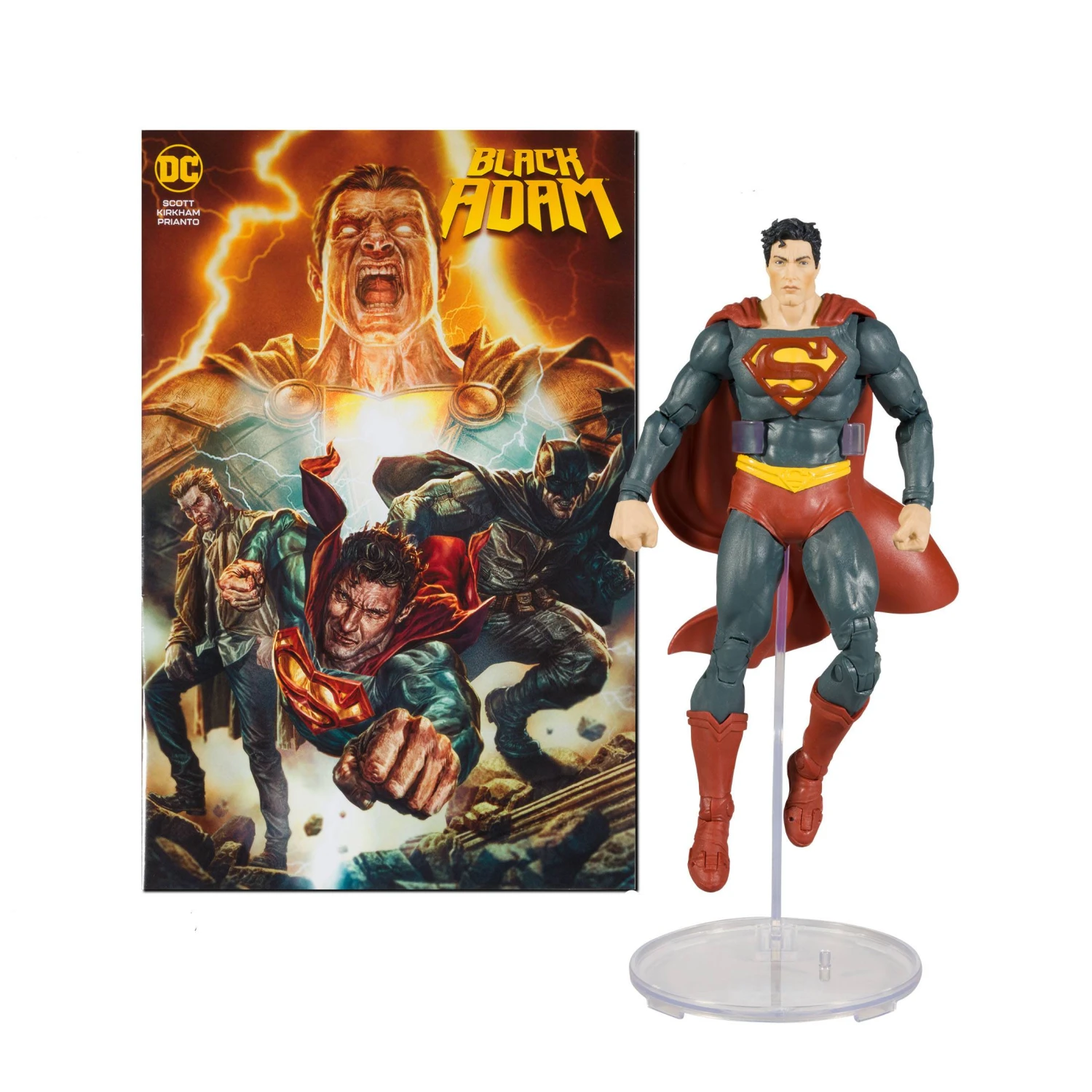 McFarlane Toys 7" Superman Action Figure With Black Adam Comic (Page Punchers) 4 McFarlane Toys 7" Superman Action Figure With Black Adam Comic (Page Punchers) - Image 2