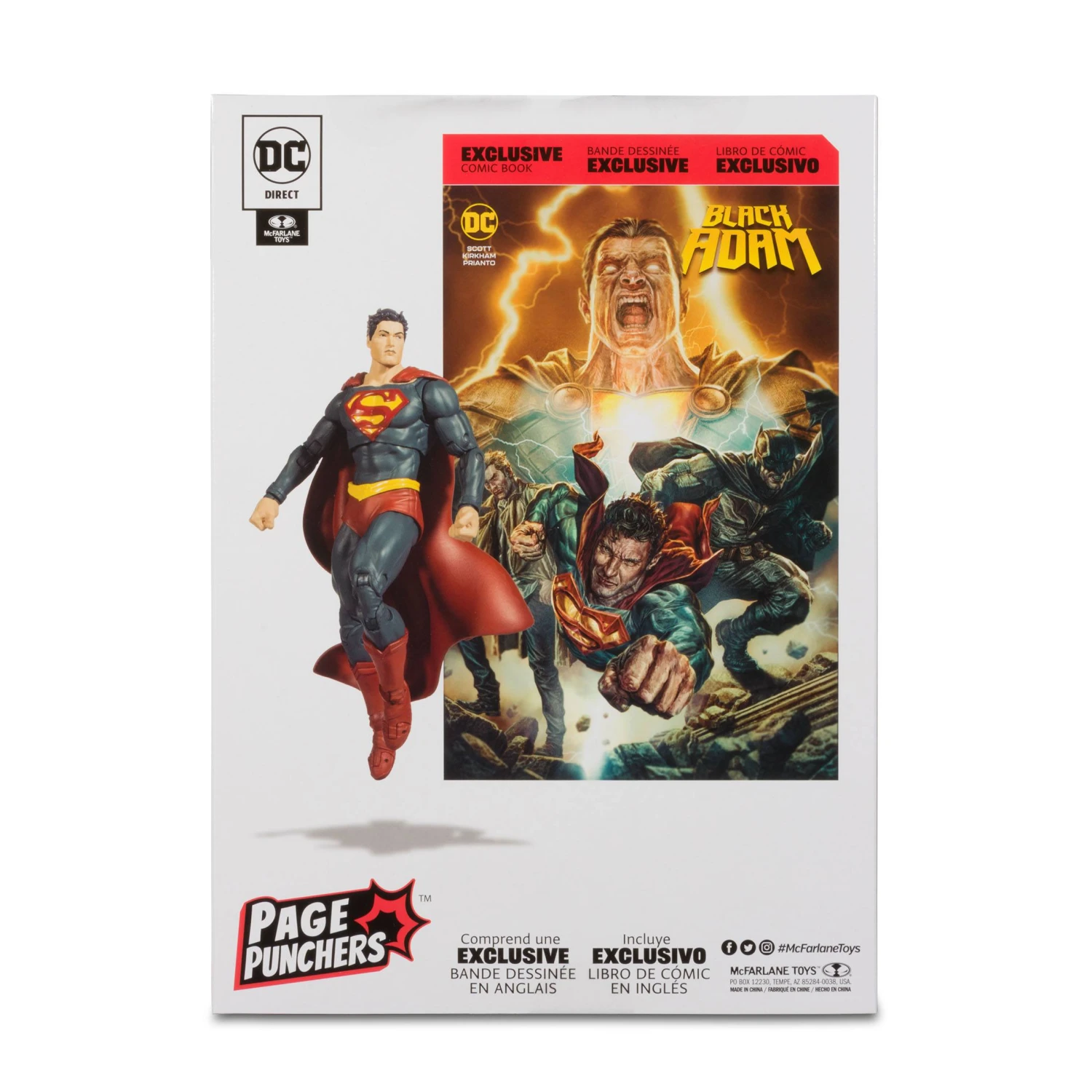 McFarlane Toys 7" Superman Action Figure With Black Adam Comic (Page Punchers) 7 McFarlane Toys 7" Superman Action Figure With Black Adam Comic (Page Punchers) - Image 5