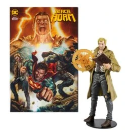 McFarlane Toys 7" John Constantine Action Figure With Black Adam Comic (Page Punchers)