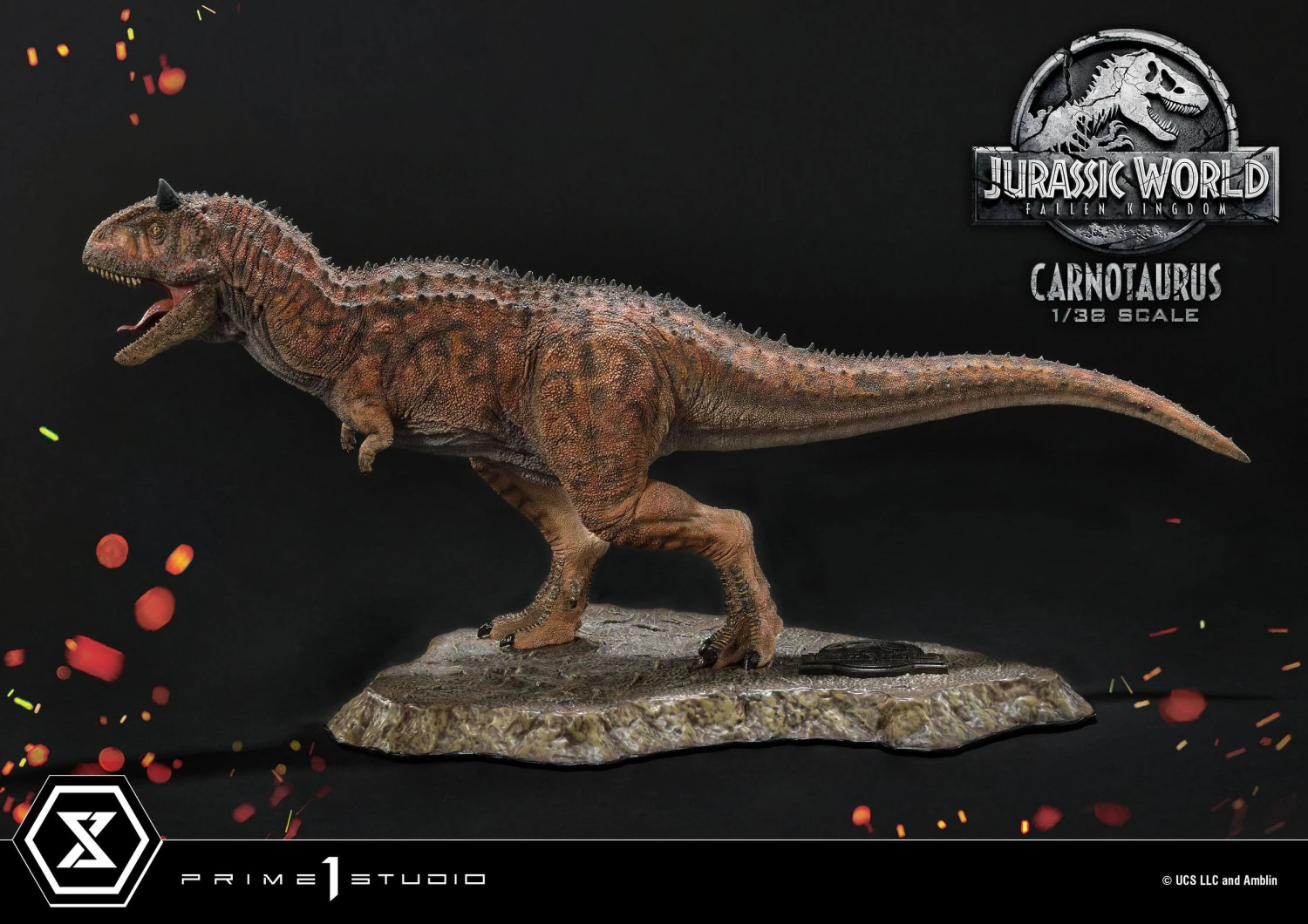 Jurassic World Fallen Kingdom Prime Collectibles PVC Statue 1/38 Scale Carnotaurus 9 Jurassic World Fallen Kingdom Prime Collectibles PVC Statue 1/38 Scale Carnotaurus - Image 7