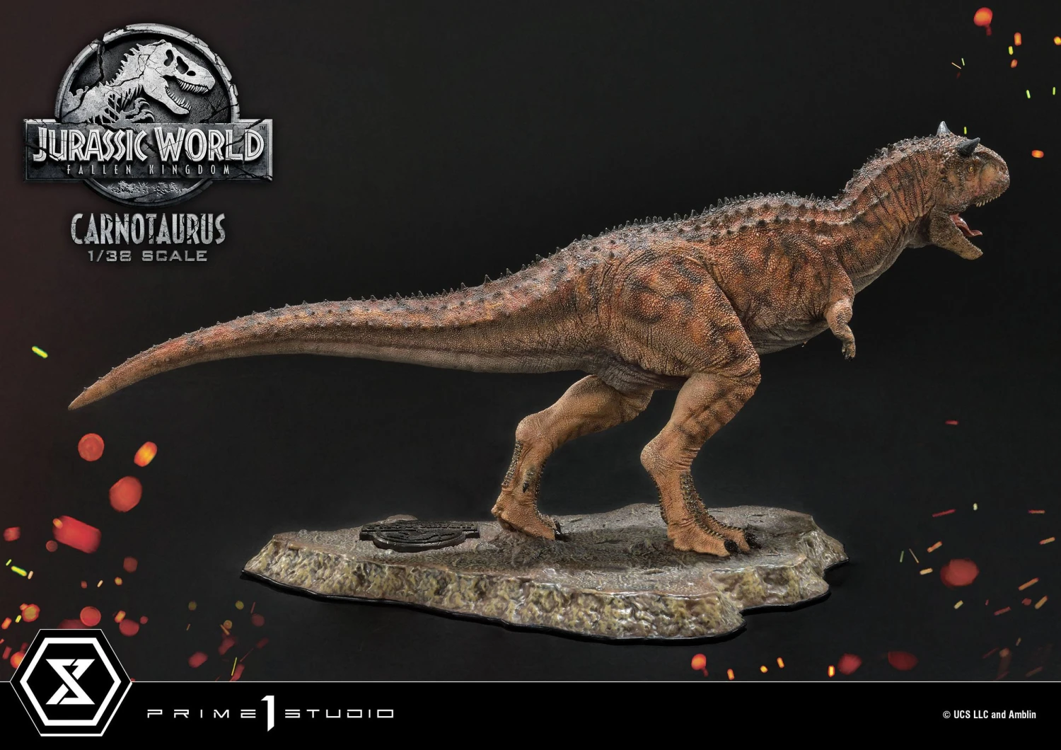 Jurassic World Fallen Kingdom Prime Collectibles PVC Statue 1/38 Scale Carnotaurus 10 Jurassic World Fallen Kingdom Prime Collectibles PVC Statue 1/38 Scale Carnotaurus - Image 8