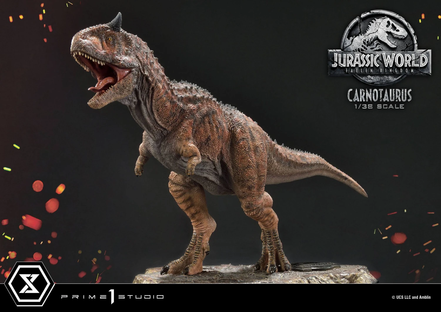 Jurassic World Fallen Kingdom Prime Collectibles PVC Statue 1/38 Scale Carnotaurus 15 Jurassic World Fallen Kingdom Prime Collectibles PVC Statue 1/38 Scale Carnotaurus - Image 13
