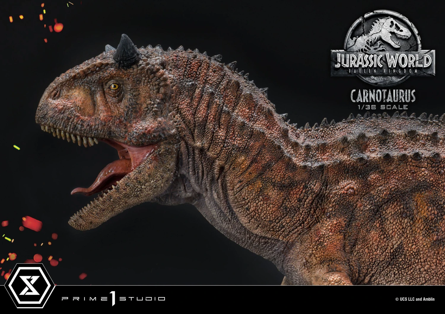 Jurassic World Fallen Kingdom Prime Collectibles PVC Statue 1/38 Scale Carnotaurus 17 Jurassic World Fallen Kingdom Prime Collectibles PVC Statue 1/38 Scale Carnotaurus - Image 15