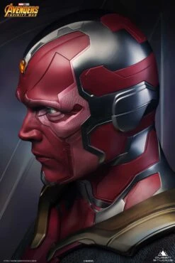 Queen Studios Marvel Avengers Life Size Vision Bust -Toy Sale Store hr qsvision e