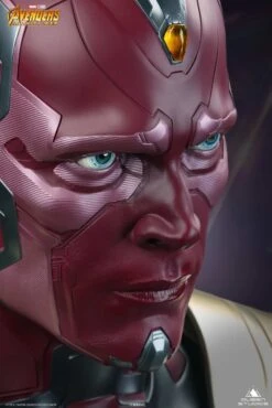 Queen Studios Marvel Avengers Life Size Vision Bust -Toy Sale Store hr qsvision k