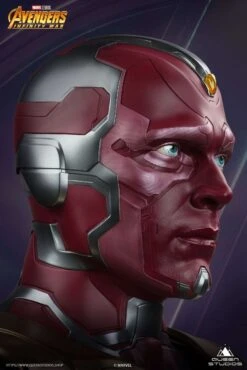 Queen Studios Marvel Avengers Life Size Vision Bust -Toy Sale Store hr qsvision n
