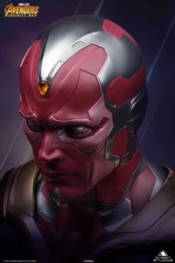 Queen Studios Marvel Avengers Life Size Vision Bust -Toy Sale Store hr qsvision r