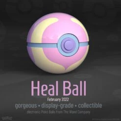 The Wand Company Pokémon Die-Cast Heal Ball Replica -Toy Sale Store hr wrc15521 f