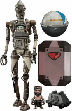 Hot Toys 1/6th Scale The MandalorianIG-12 And Grogu With Accessories Figure Set