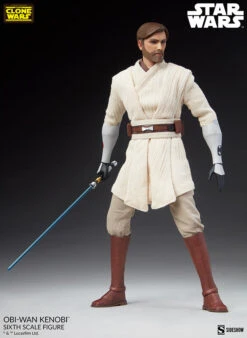 Sideshow Star Wars The Clone Wars Action Figure 1/6 Scale Obi-Wan Kenobi -Toy Sale Store obi wan kenobi star wars gallery 62d59fa472d09