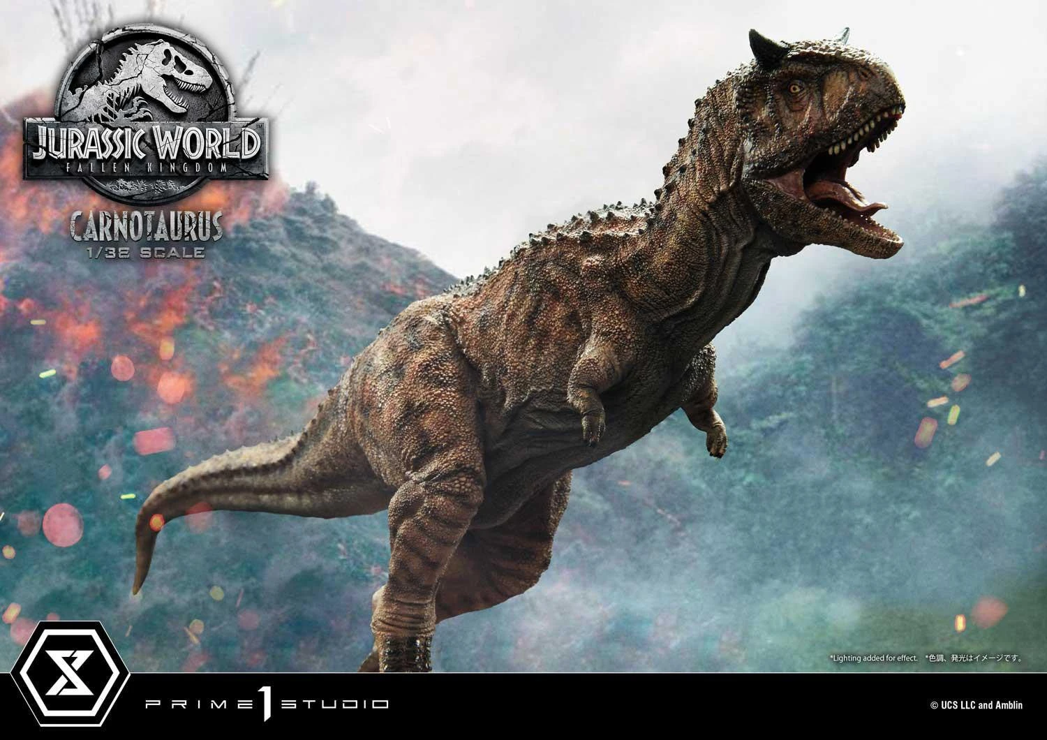 Jurassic World Fallen Kingdom Prime Collectibles PVC Statue 1/38 Scale Carnotaurus 6 Jurassic World Fallen Kingdom Prime Collectibles PVC Statue 1/38 Scale Carnotaurus - Image 4
