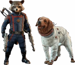 Hot Toys Guardians Of The Galaxy Vol. 3Rocket And Cosmo 1/6th Scale Figure Set