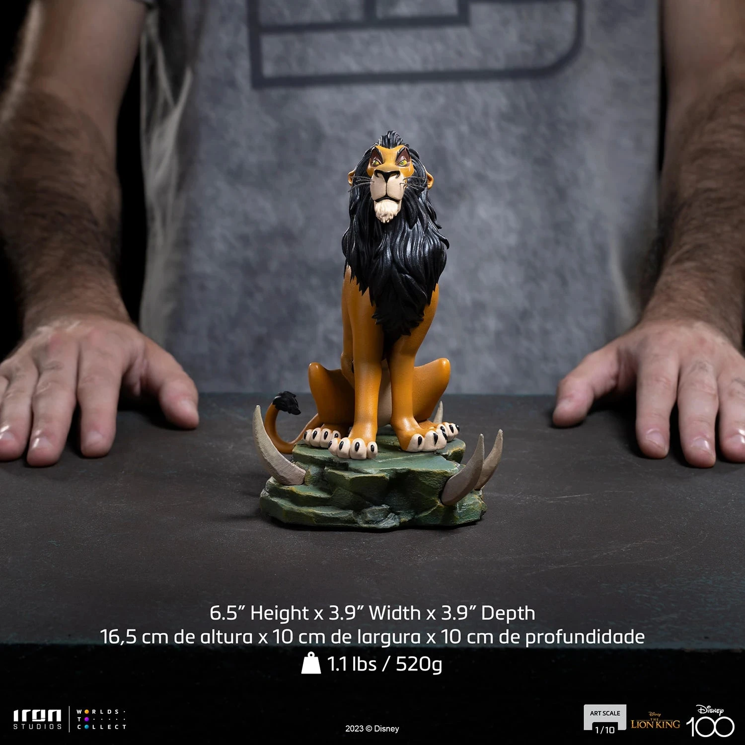 Iron Studios Disney The Lion King 1/10 Art Scale Scar Statue 6 Iron Studios Disney The Lion King 1/10 Art Scale Scar Statue - Image 4