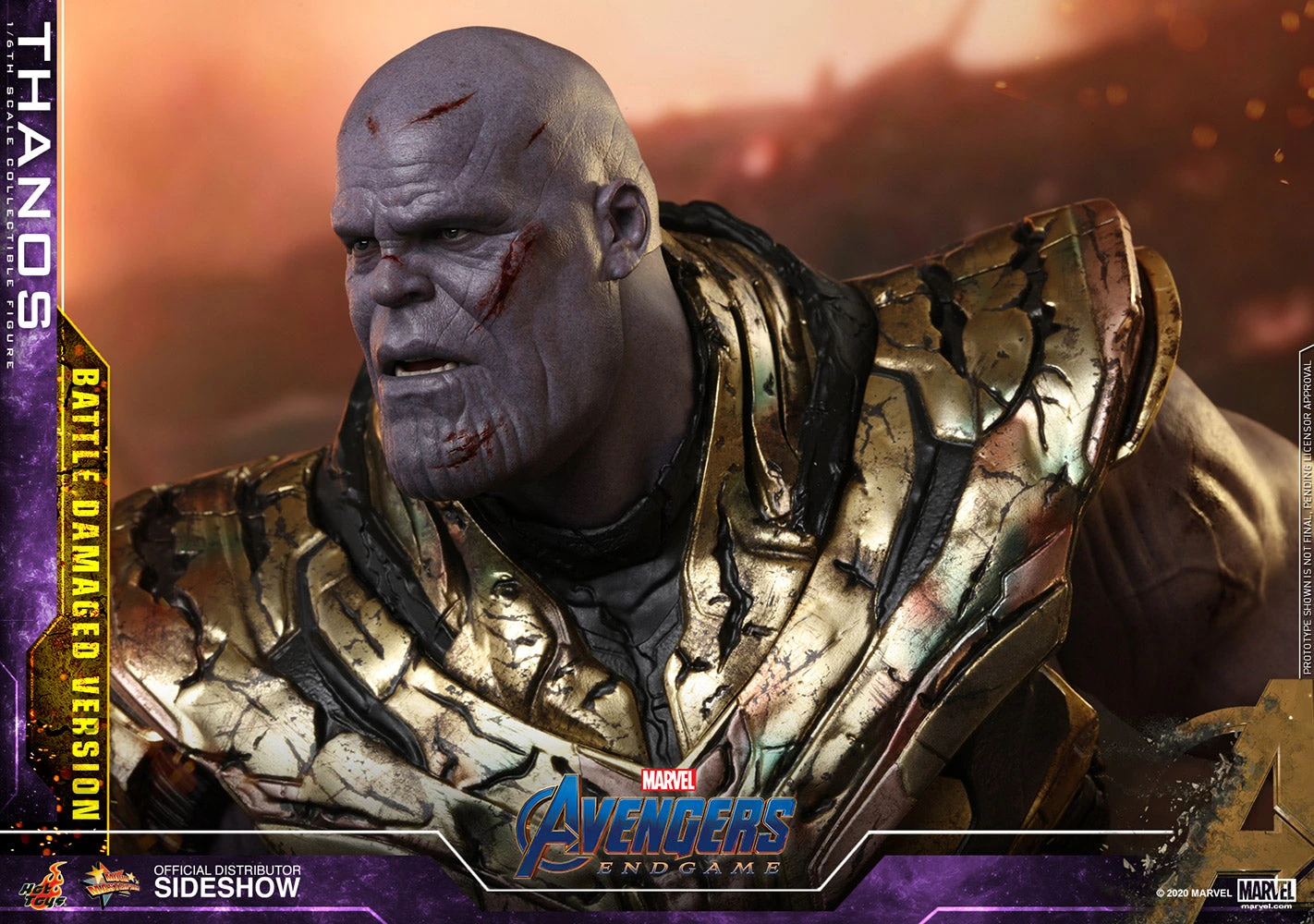 Hot Toys Marvel Avengers: Endgame Movie Masterpiece 1/6 Scale Action Figure Thanos Battle Damaged Version 9 Hot Toys Marvel Avengers: Endgame Movie Masterpiece 1/6 Scale Action Figure Thanos Battle Damaged Version - Image 7