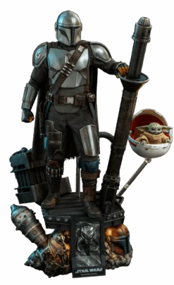 Hot Toys Star Wars The Mandalorian 1/4 Scale Action Figure 2 Pack The Mandalorian & The Child Deluxe
