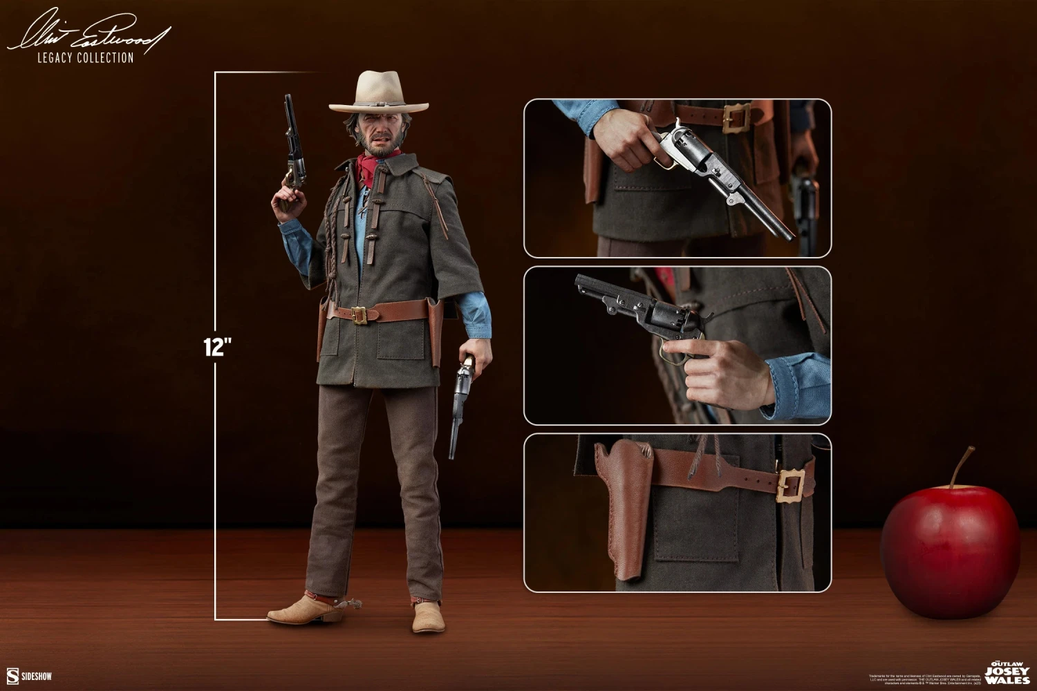 The Outlaw Josey Wales 1/6 Scale Sideshow Figure 4 The Outlaw Josey Wales 1/6 Scale Sideshow Figure - Image 2