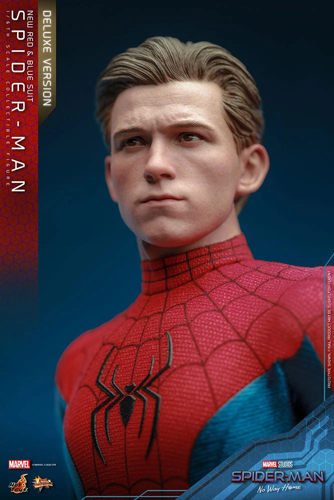 Hot Toys Spider-Man No Way Home 1/6 Scale (New Red And Blue Suit) Deluxe Spider Man 16 Hot Toys Spider-Man No Way Home 1/6 Scale (New Red And Blue Suit) Deluxe Spider Man - Image 14