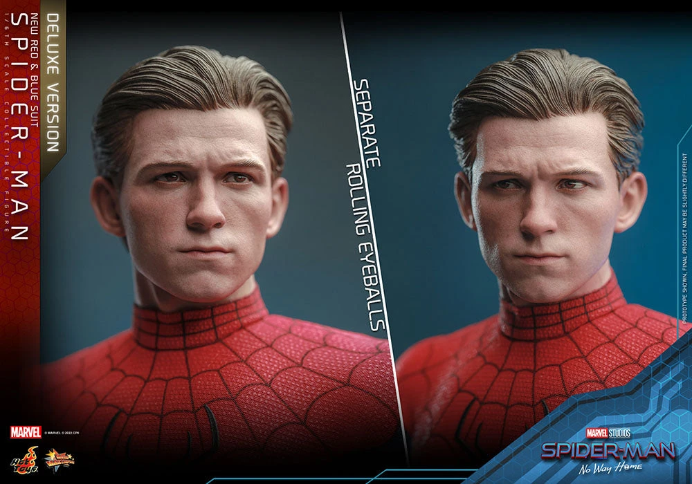 Hot Toys Spider-Man No Way Home 1/6 Scale (New Red And Blue Suit) Deluxe Spider Man 20 Hot Toys Spider-Man No Way Home 1/6 Scale (New Red And Blue Suit) Deluxe Spider Man - Image 18