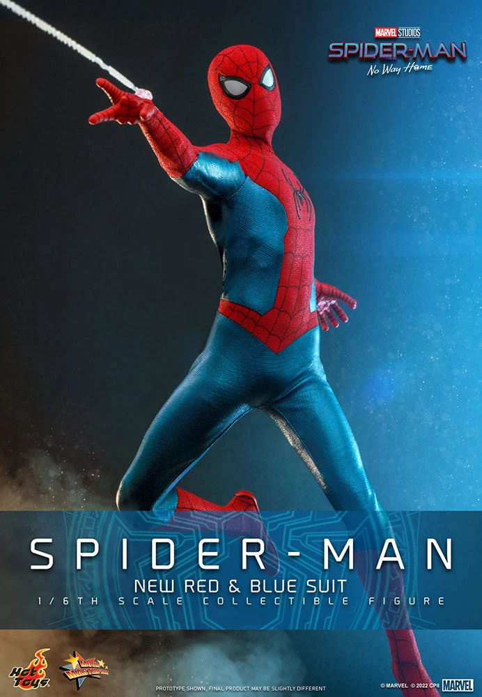 Hot Toys Spider-Man No Way Home 1/6 Scale (New Red And Blue Suit) Spider Man 3 Hot Toys Spider-Man No Way Home 1/6 Scale (New Red And Blue Suit) Spider Man