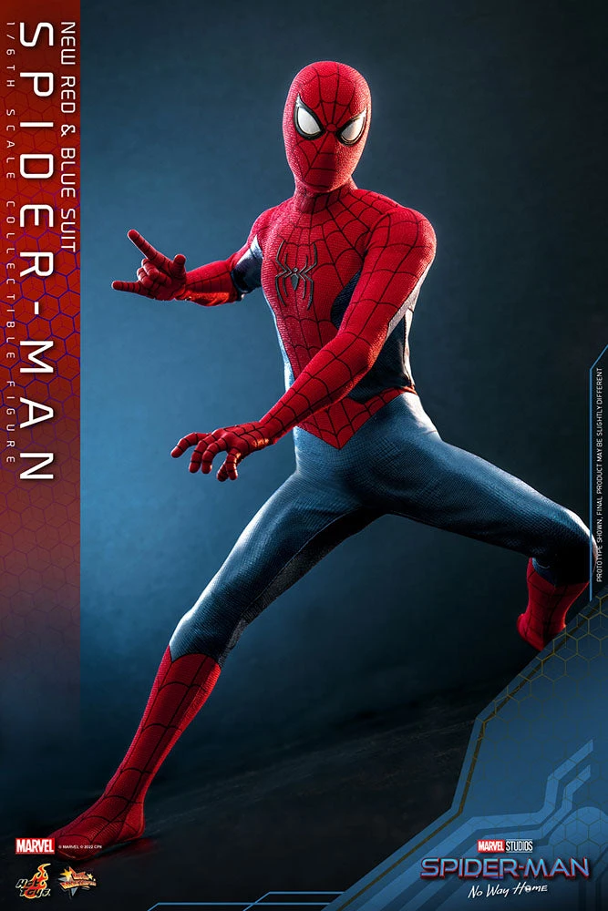 Hot Toys Spider-Man No Way Home 1/6 Scale (New Red And Blue Suit) Spider Man 7 Hot Toys Spider-Man No Way Home 1/6 Scale (New Red And Blue Suit) Spider Man - Image 5