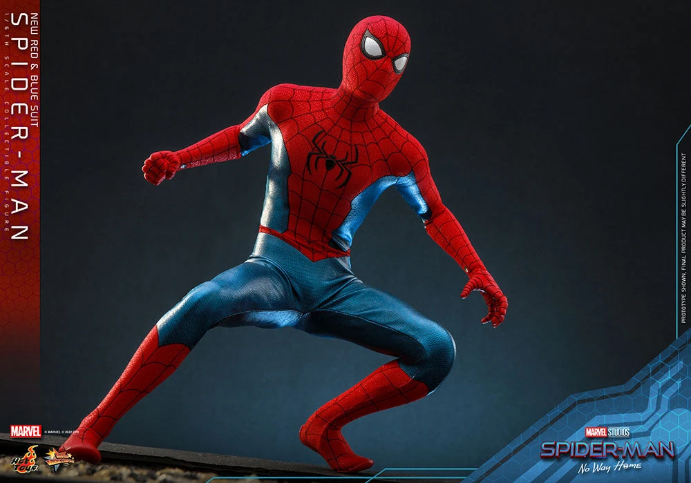 Hot Toys Spider-Man No Way Home 1/6 Scale (New Red And Blue Suit) Spider Man 17 Hot Toys Spider-Man No Way Home 1/6 Scale (New Red And Blue Suit) Spider Man - Image 15